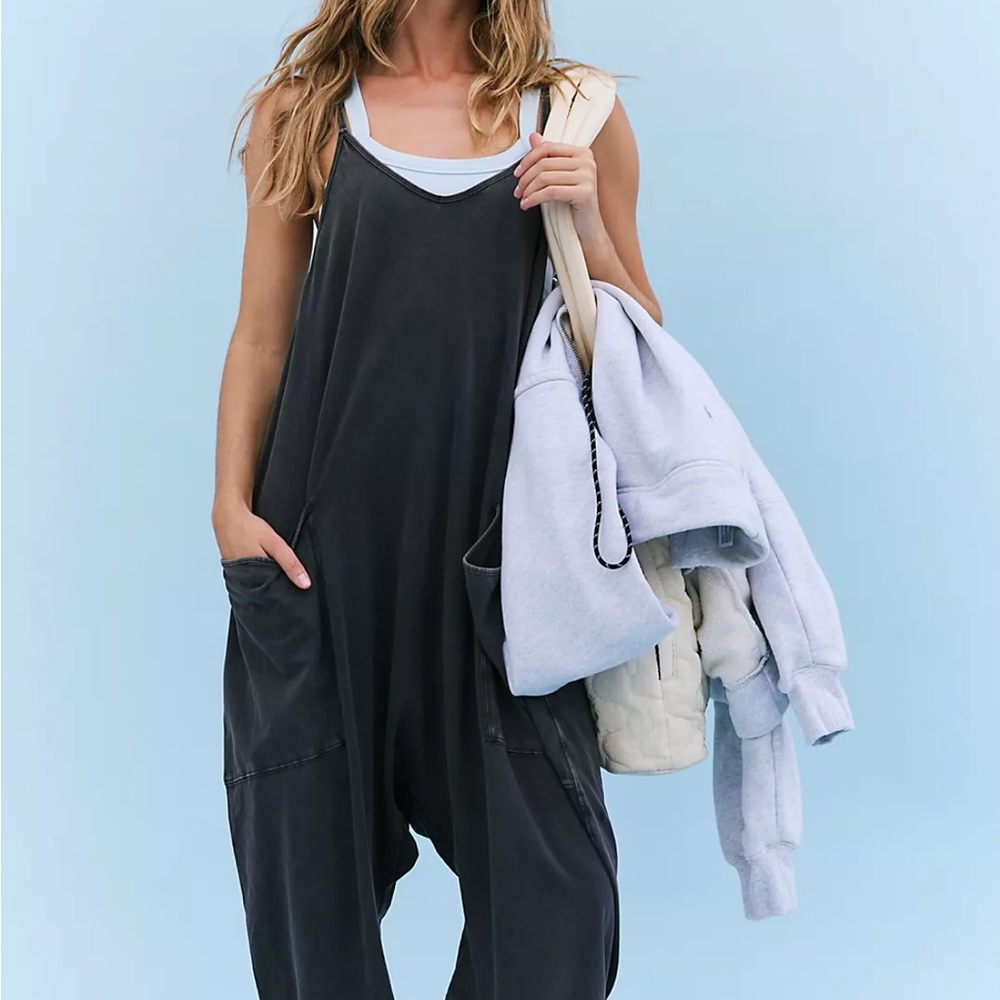 We The Free Charcoal Jumpsuit